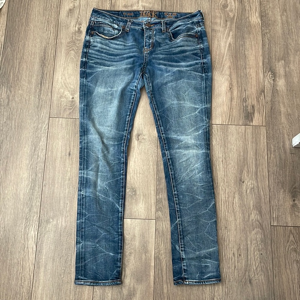 Women’s Buckle Black Skinny Jeans